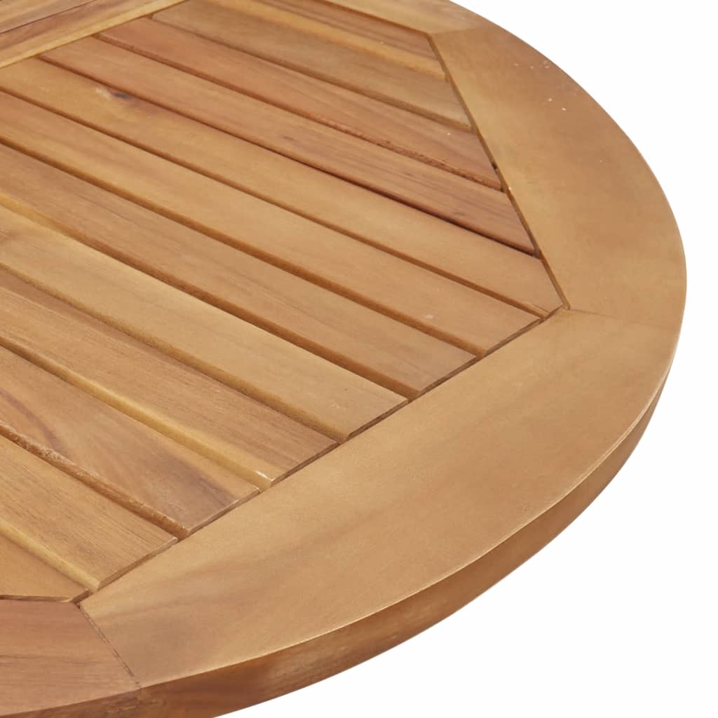 vidaXL Garden Table Round Ø110x75 cm Solid Wood Acacia