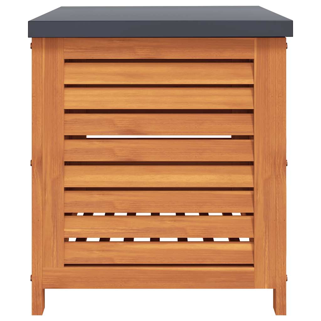 vidaXL Garden Storage Box 60x50x55 cm Solid Wood Eucalyptus