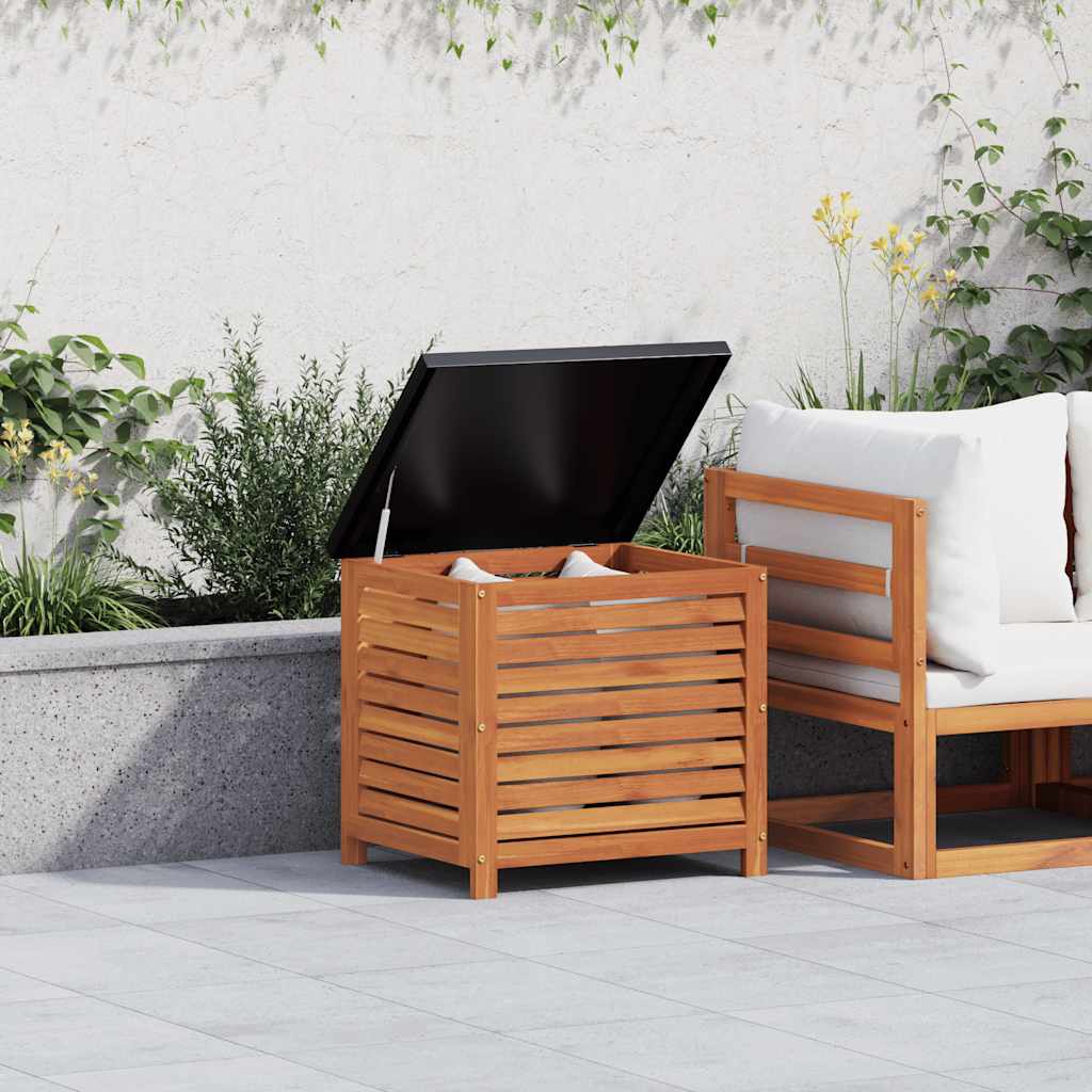 vidaXL Garden Storage Box 60x50x55 cm Solid Wood Eucalyptus