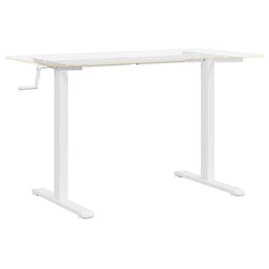 vidaXL Standing Desk Frame White (94-135)x60x(70-114) cm Steel