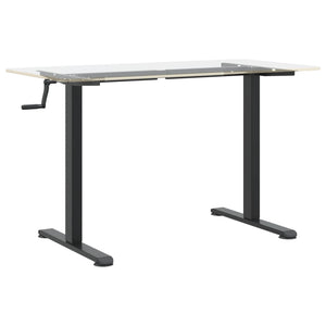 vidaXL Standing Desk Frame Black (94-135)x60x(70-114) cm Steel