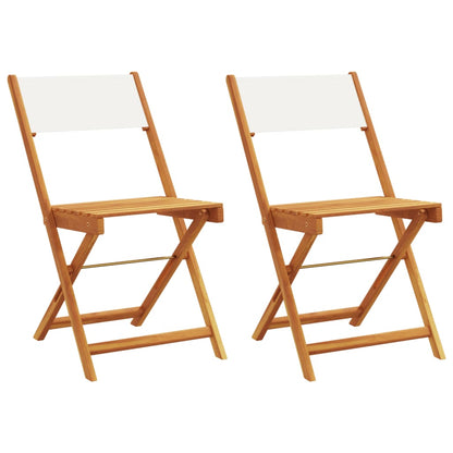 vidaXL Bistro Chair | Set of 2 | Cream white