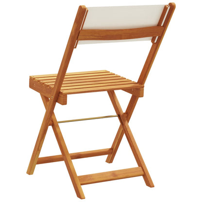 vidaXL Bistro Chair | Set of 2 | Cream white