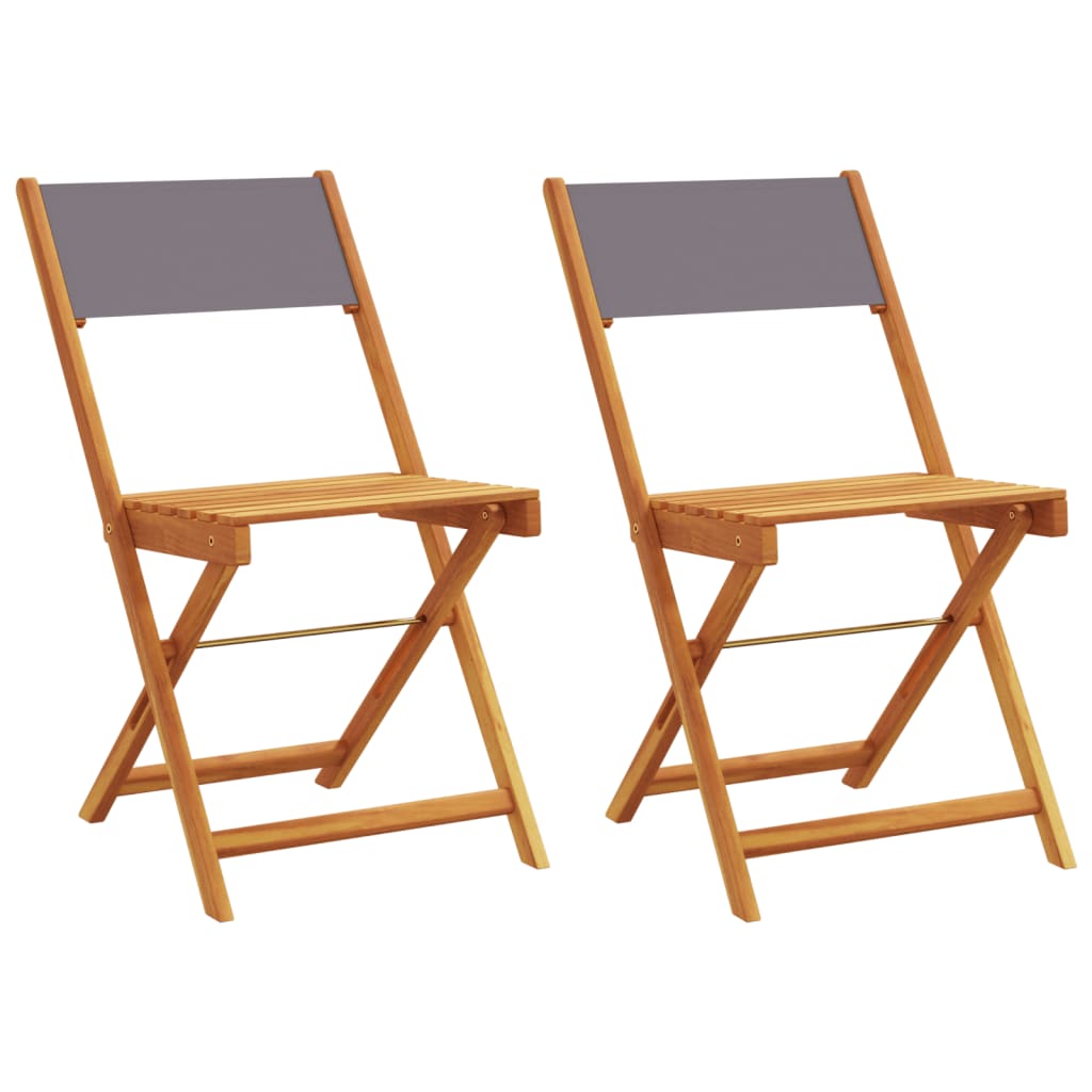 vidaXL Bistro Chair | Set of 2 | Anthracite