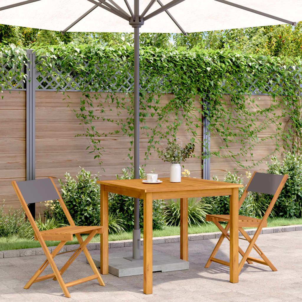 vidaXL Bistro Chair | Set of 2 | Anthracite