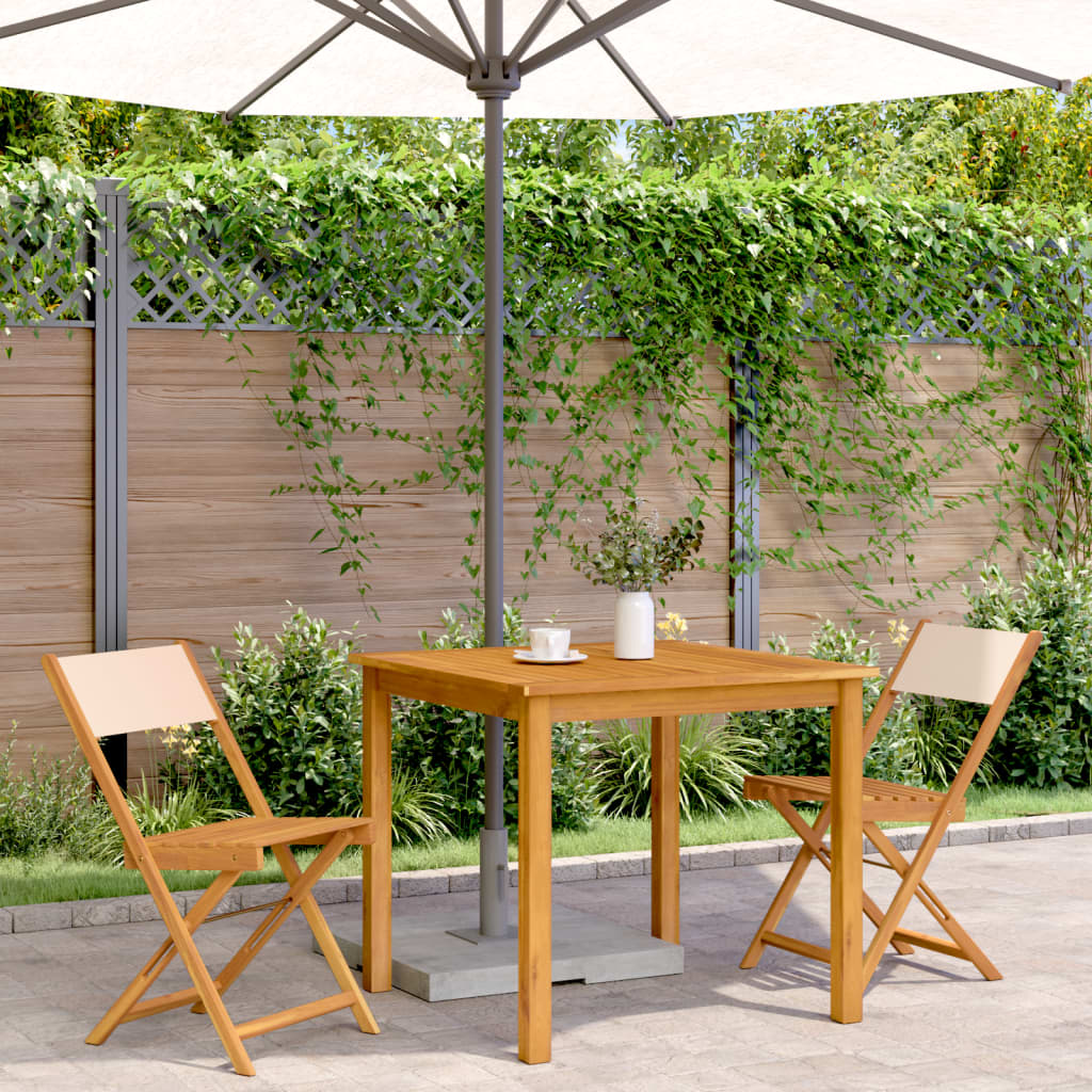 vidaXL Bistro Chair | Set of 2 | Beige