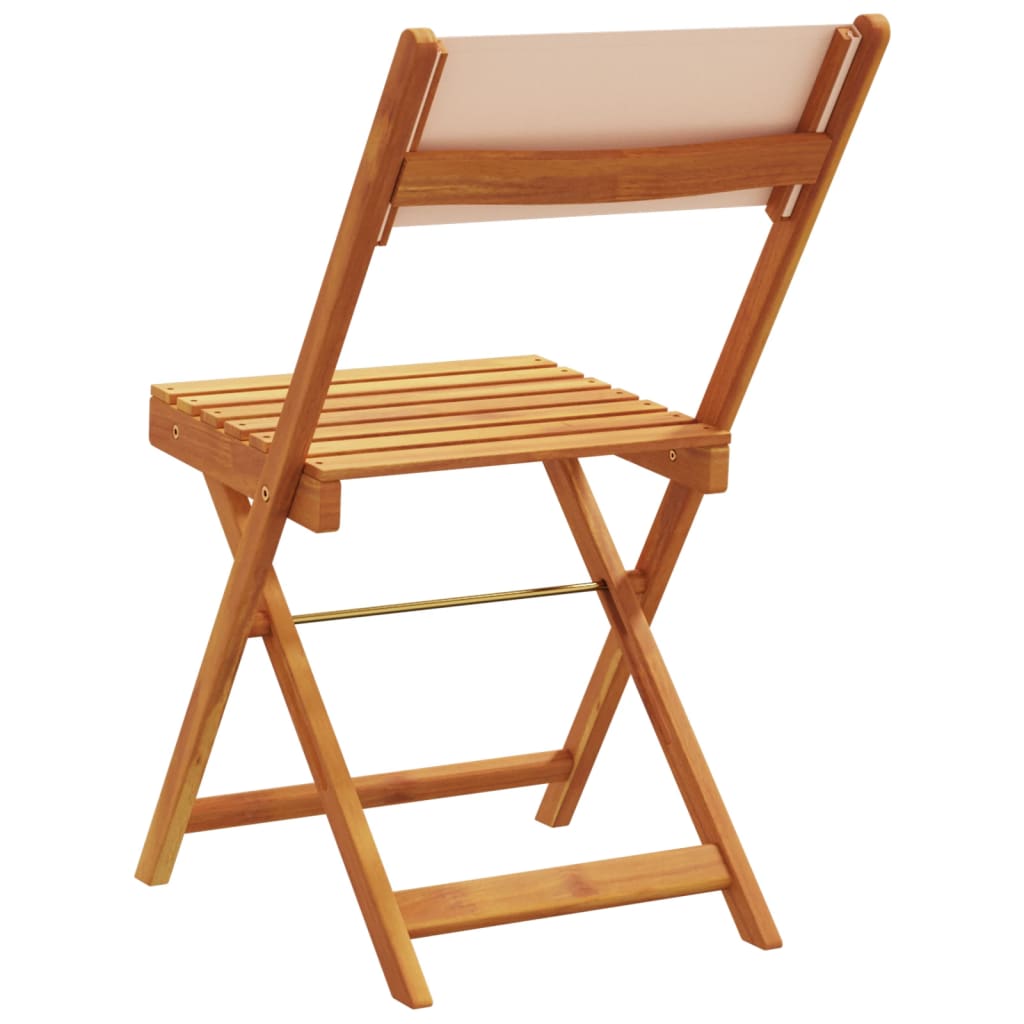 vidaXL Bistro Chair | Set of 2 | Beige