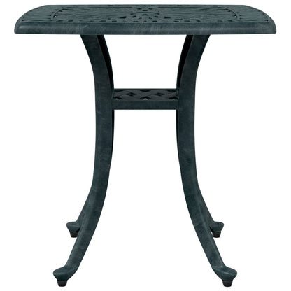 vidaXL Garden Table Green 53x53x53 cm Cast Aluminium