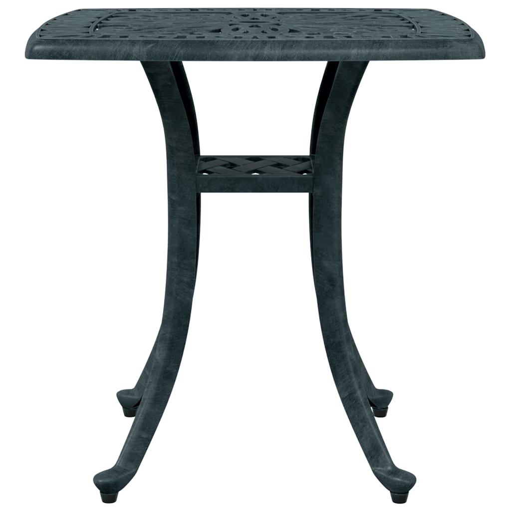 vidaXL Garden Table Green 53x53x53 cm Cast Aluminium