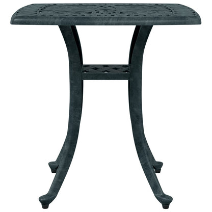 vidaXL Garden Table Green 53x53x53 cm Cast Aluminium