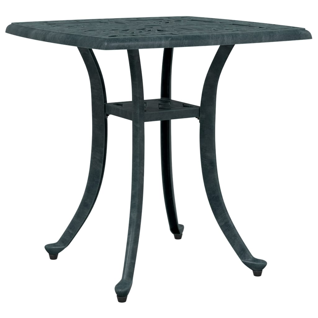 vidaXL Garden Table Green 53x53x53 cm Cast Aluminium