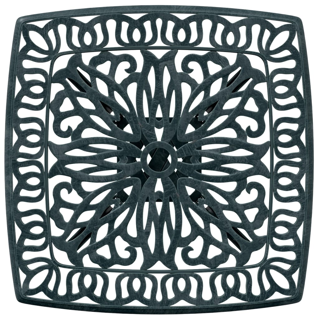 vidaXL Garden Table Green 53x53x53 cm Cast Aluminium