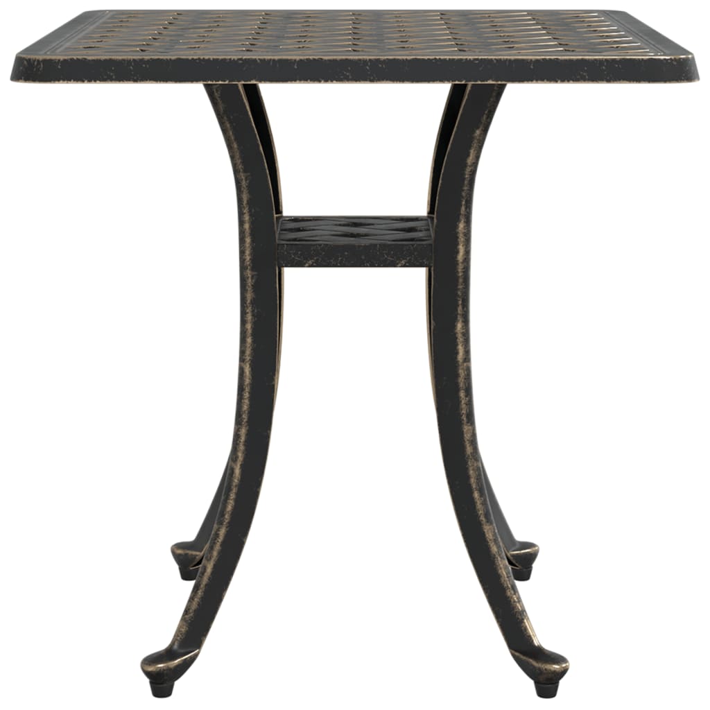 vidaXL Garden Table Bronze 53x53x53 cm Cast Aluminium