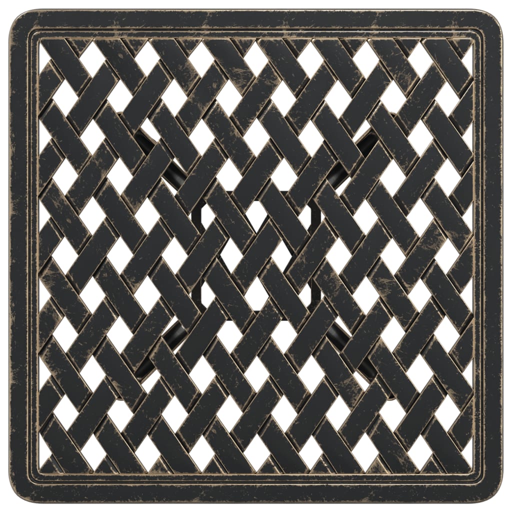 vidaXL Garden Table Bronze 53x53x53 cm Cast Aluminium