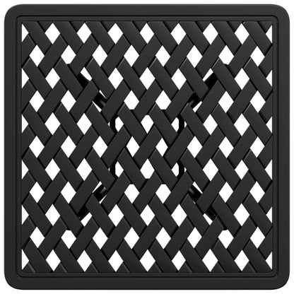 vidaXL Garden Table Black 53x53x53 cm Cast Aluminium
