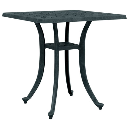 vidaXL Garden Table Green 53x53x53 cm Cast Aluminium