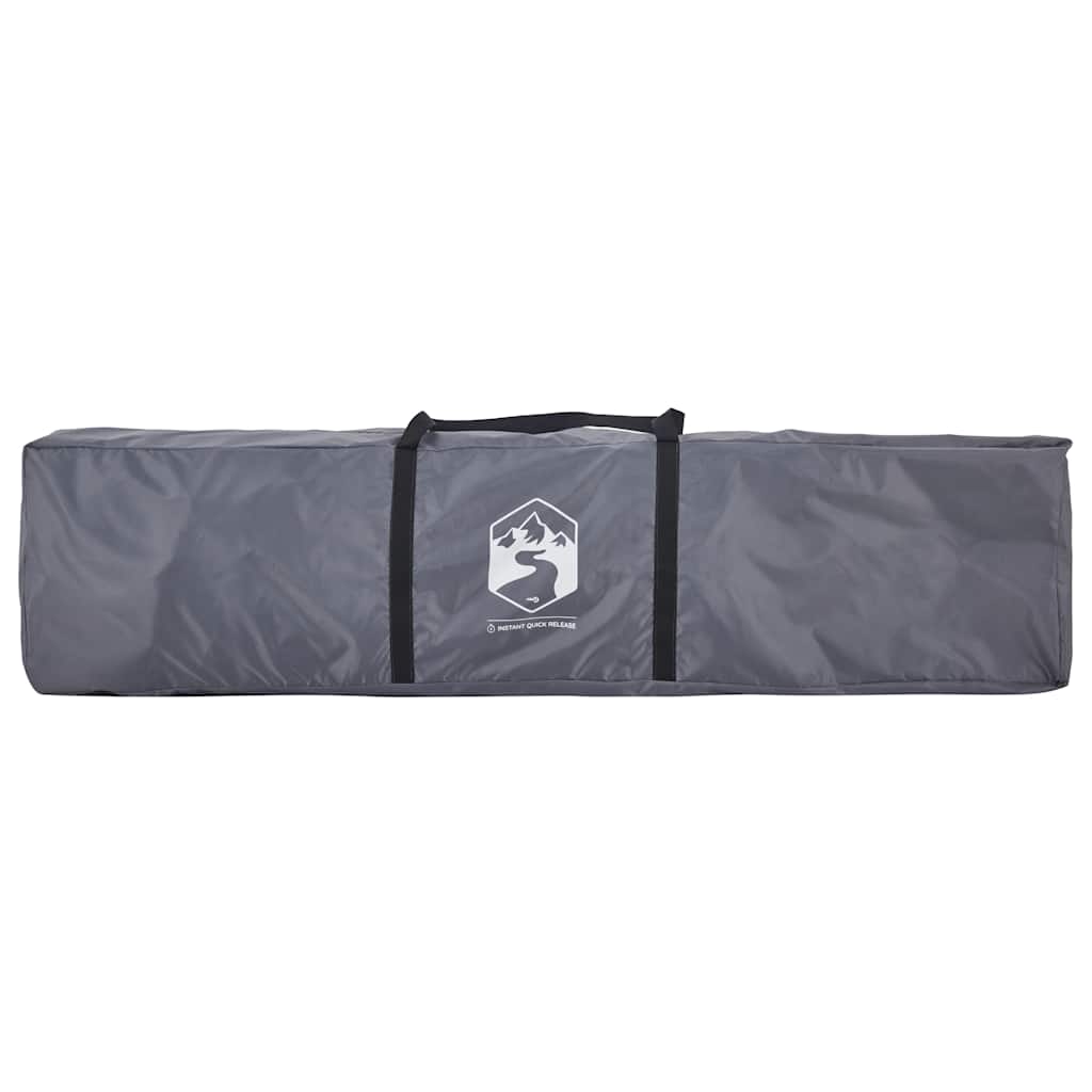 vidaXL Family Tent Dome 10-Person Grey and Orange Quick Release