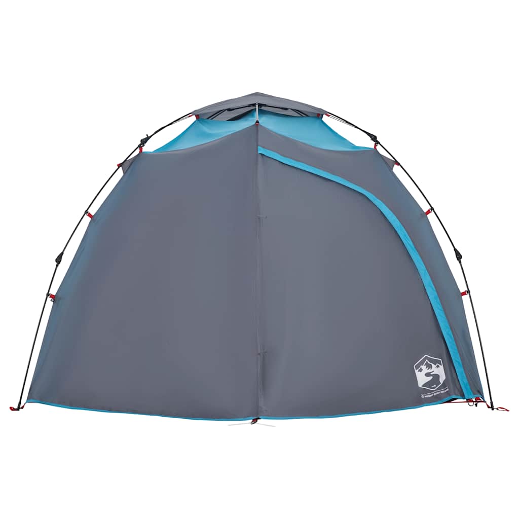 vidaXL Camping Tent Dome 4-Person Blue Quick Release