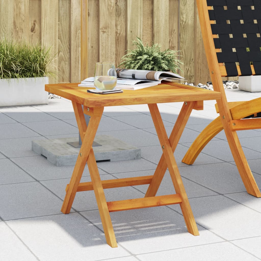 vidaXL Garden Side Table 40x40x40 cm Solid Wood Acacia