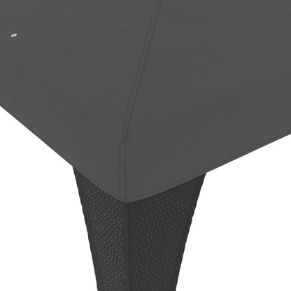 vidaXL Gazebo with Double Roof Anthracite 2.98x2.98 m Steel