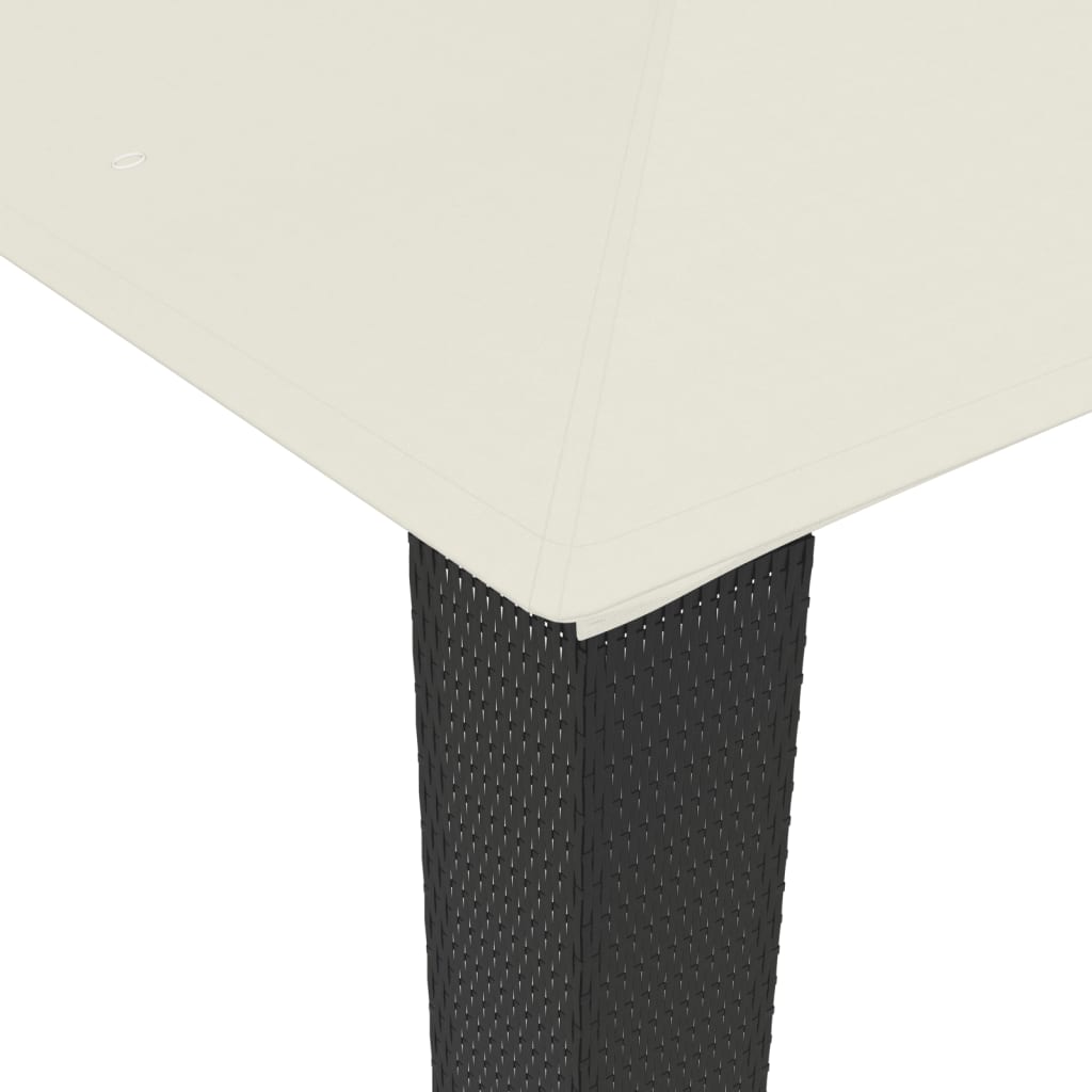 vidaXL Gazebo with Double Roof Cream 2.94x2.94 m Steel