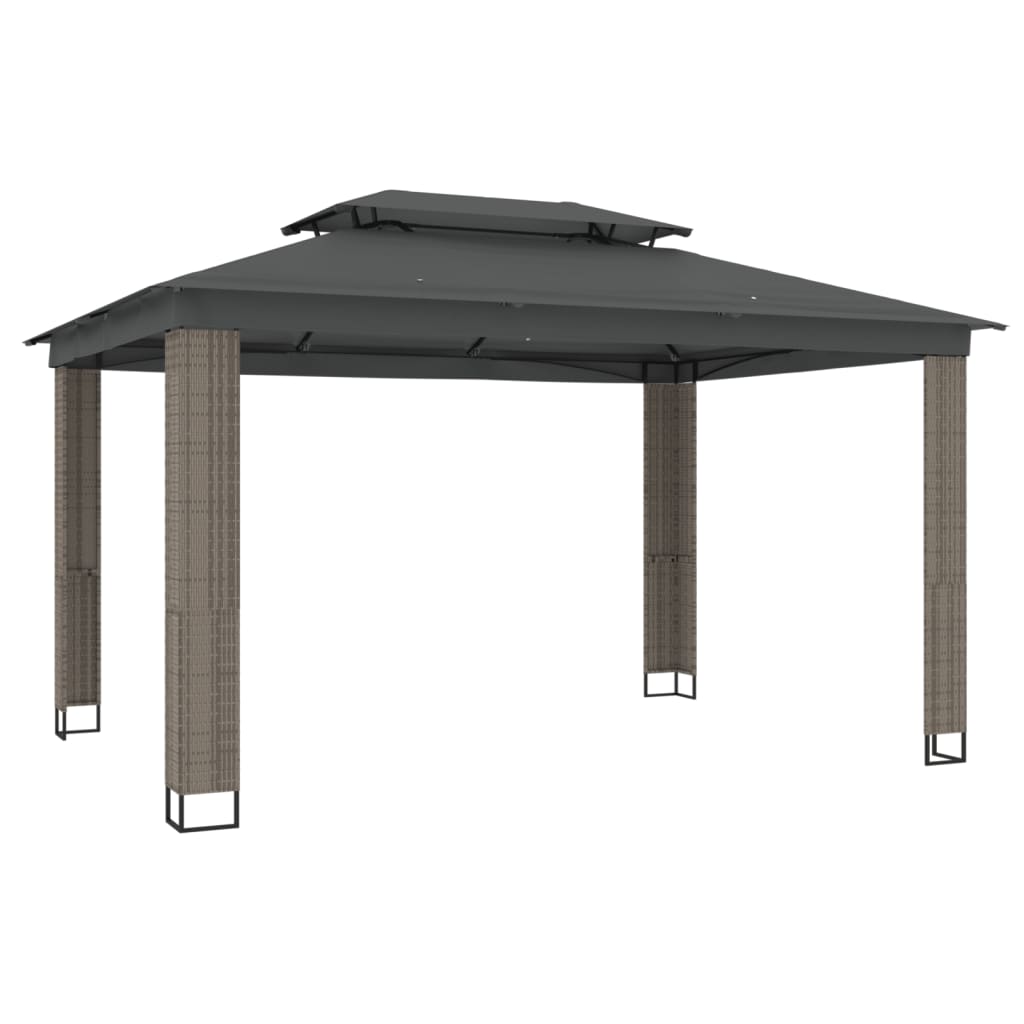 vidaXL Gazebo | Anthracite | Powder-coated steel, polyester with PA coating