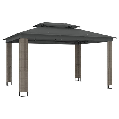 vidaXL Gazebo | Anthracite | Powder-coated steel, polyester with PA coating
