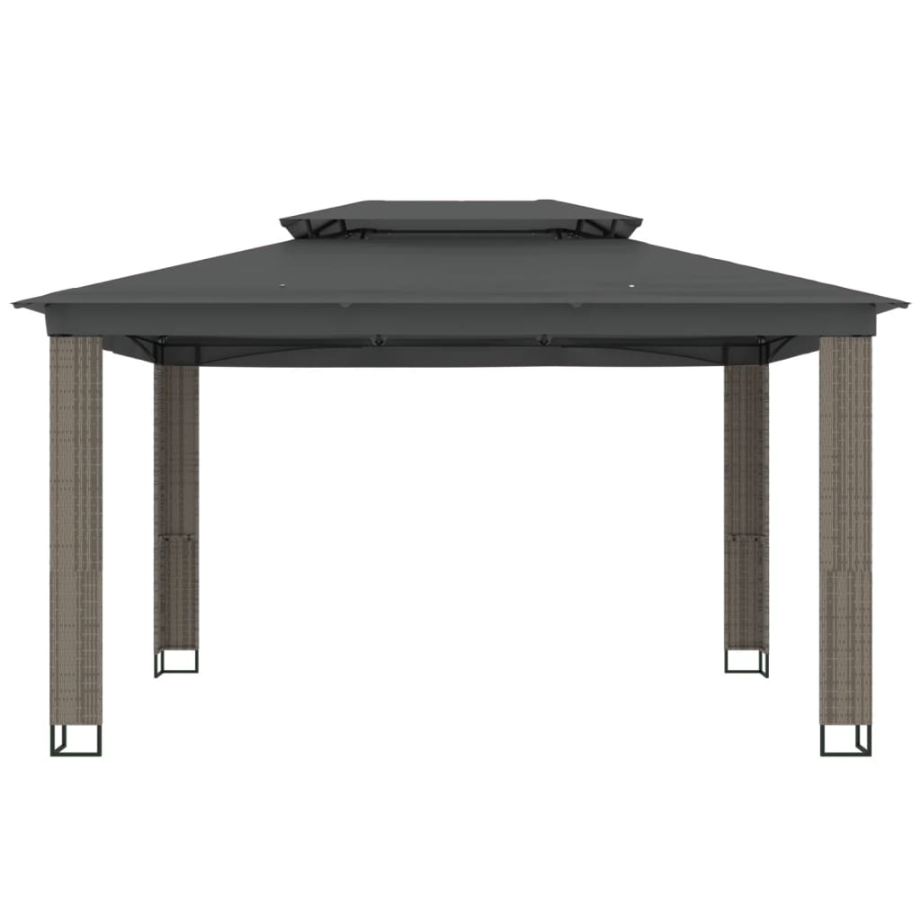 vidaXL Gazebo | Anthracite | Powder-coated steel, polyester with PA coating