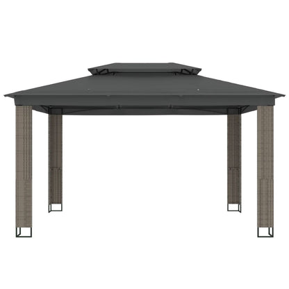 vidaXL Gazebo | Anthracite | Powder-coated steel, polyester with PA coating