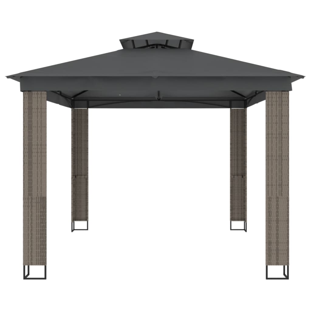 vidaXL Gazebo | Anthracite | Powder-coated steel, polyester with PA coating