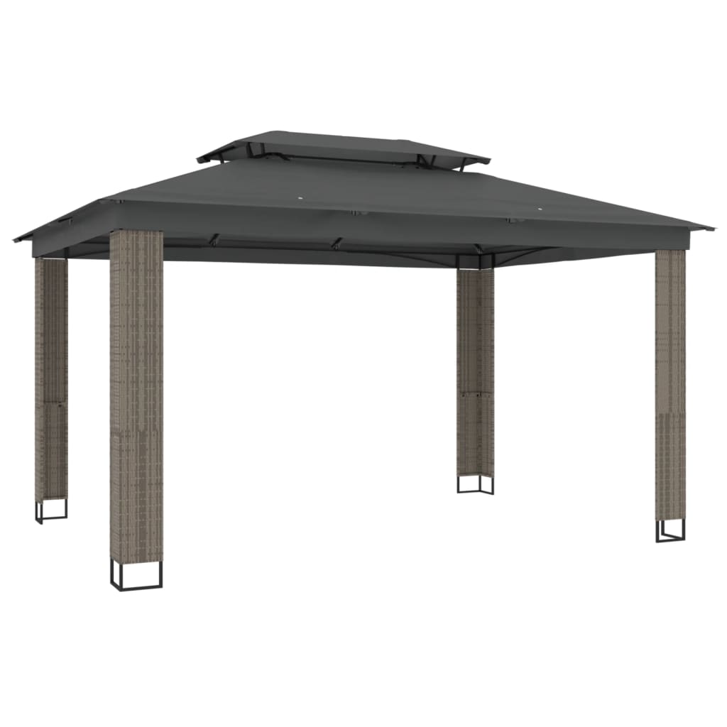 vidaXL Gazebo | Anthracite | Powder-coated steel, polyester with PA coating