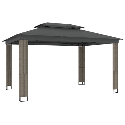 vidaXL Gazebo | Anthracite | Powder-coated steel, polyester with PA coating