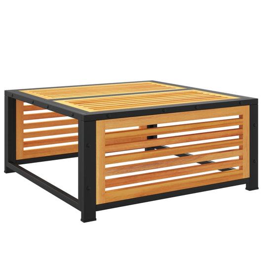 vidaXL Garden Table | Brown | Solid Acacia wood | 68x68x30 cm | Durable
