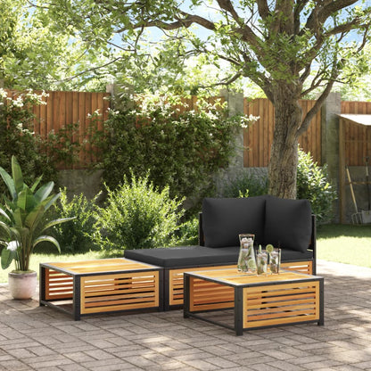 vidaXL Garden Table | Brown | Solid Acacia wood | 68x68x30 cm | Durable