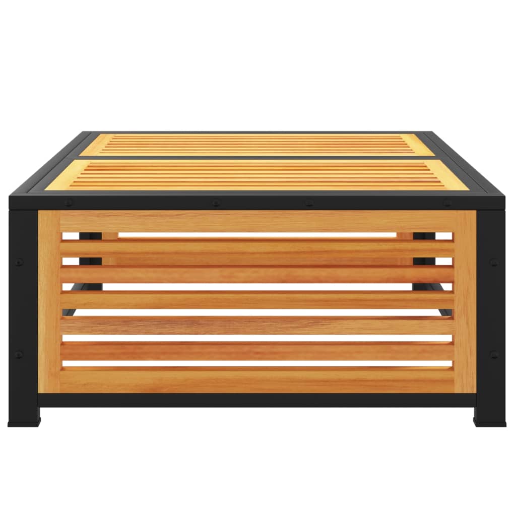 vidaXL Garden Table | Brown | Solid Acacia wood | 68x68x30 cm | Durable