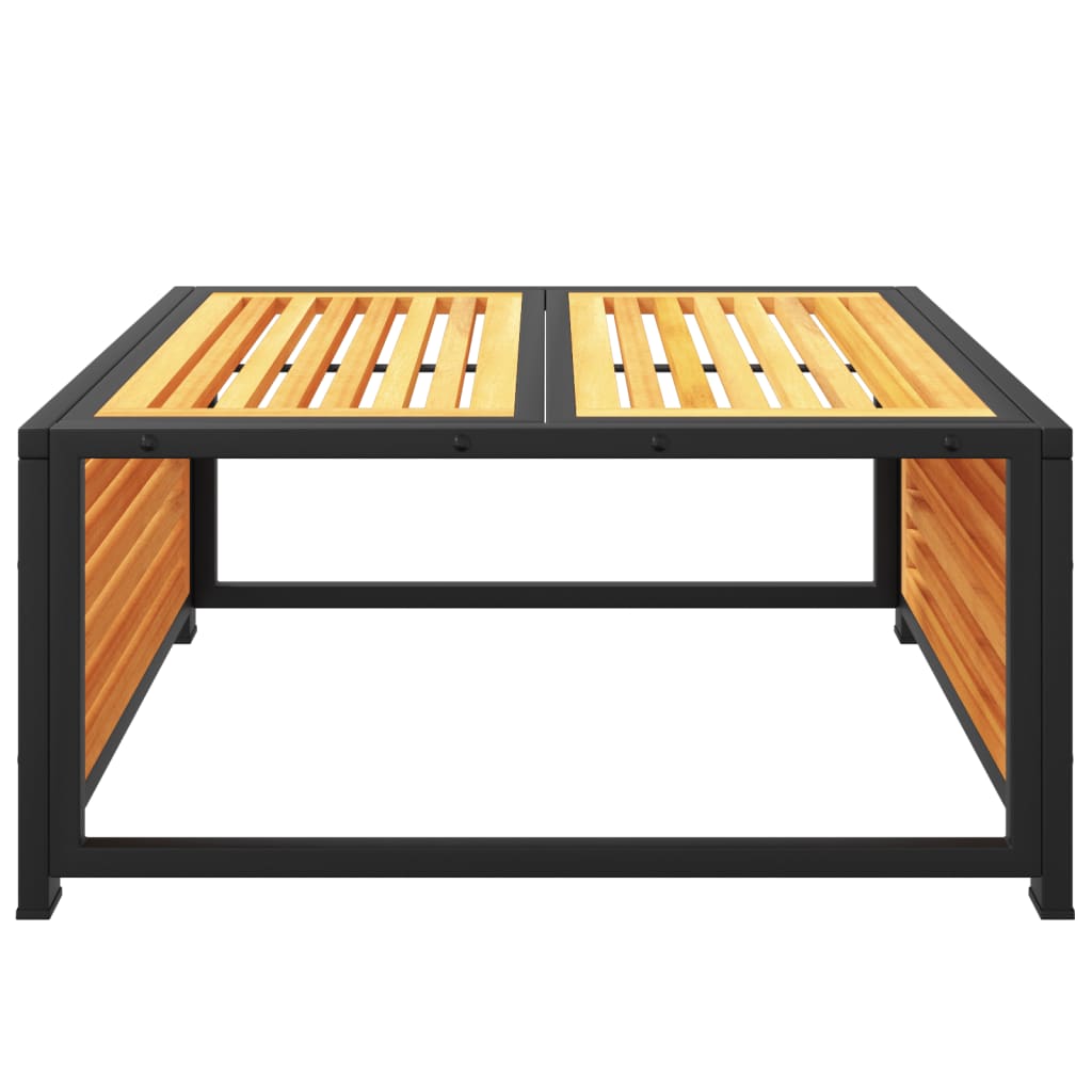vidaXL Garden Table | Brown | Solid Acacia wood | 68x68x30 cm | Durable
