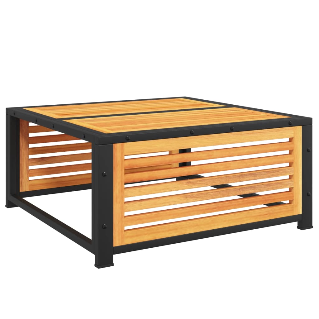 vidaXL Garden Table | Brown | Solid Acacia wood | 68x68x30 cm | Durable