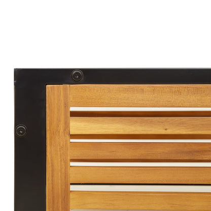 vidaXL Garden Table | Brown | Solid Acacia wood | 68x68x30 cm | Durable