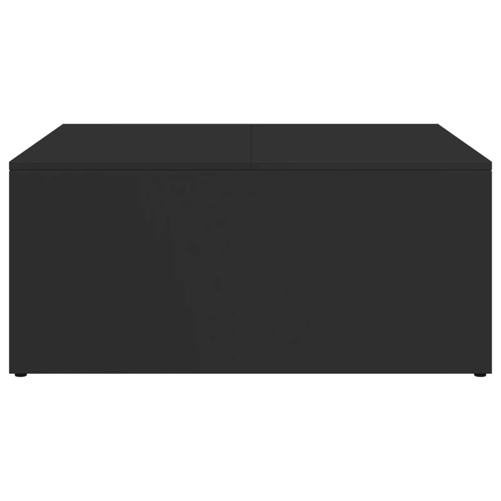 vidaXL Nesting Coffee Tables 2 pcs Black Engineered Wood and Metal