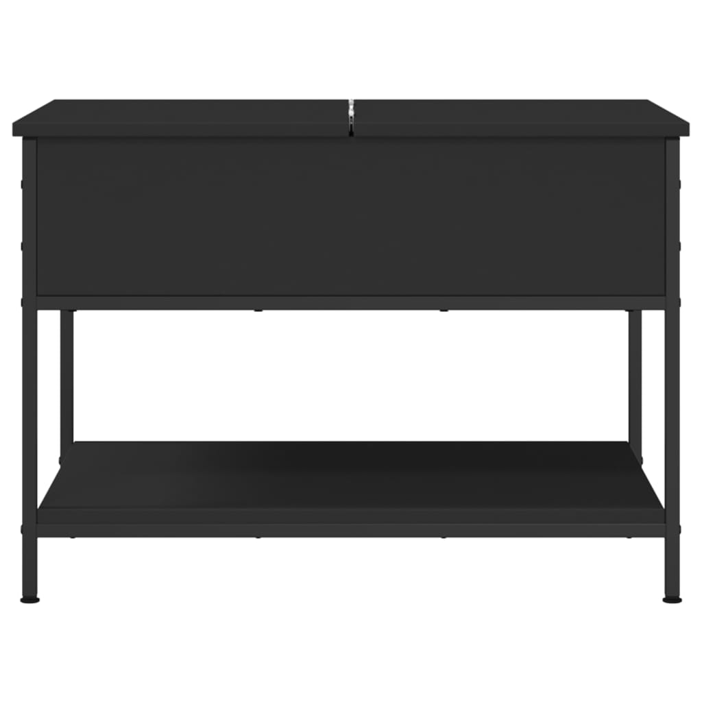 vidaXL Coffee Table | Black | Engineered wood, metal | Adjustable Feet