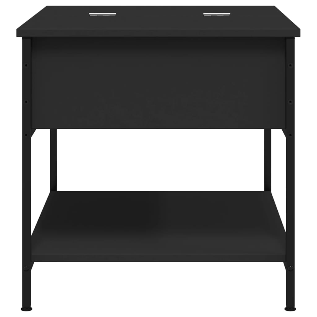 vidaXL Coffee Table | Black | Engineered wood, metal | Adjustable Feet