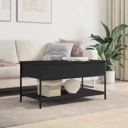 vidaXL Coffee Table | Black | Engineered wood, metal | Medium | Coffee Table