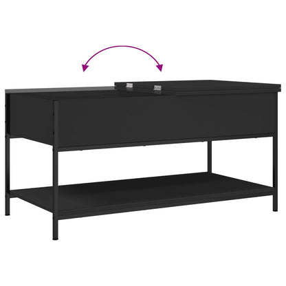 vidaXL Coffee Table | Black | Engineered wood, metal | Medium | Coffee Table