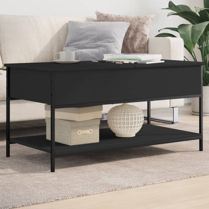 vidaXL Coffee Table | Black | Engineered wood, metal | Medium | Coffee Table