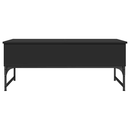 vidaXL Coffee Table Black 100x50x40 cm Engineered Wood and Metal