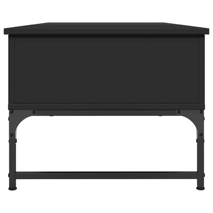 vidaXL Coffee Table Black 100x50x40 cm Engineered Wood and Metal