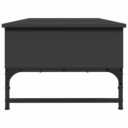 vidaXL Coffee Table Black 100x50x35 cm Engineered Wood and Metal