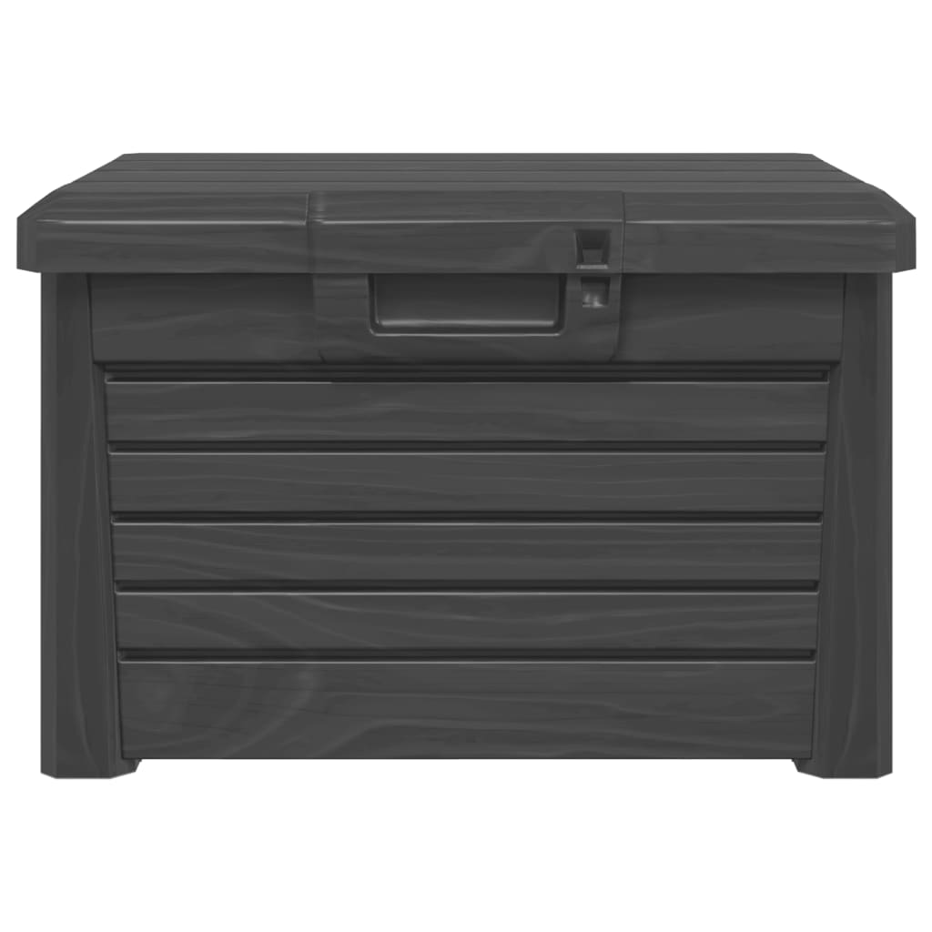 vidaXL Outdoor Cushion Box Anthracite 73x50.5x46.5 cm Polypropylene