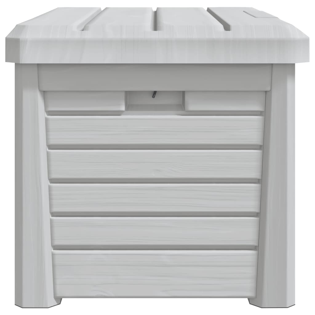 vidaXL Outdoor Cushion Box Grey 73x50.5x46.5 cm Polypropylene