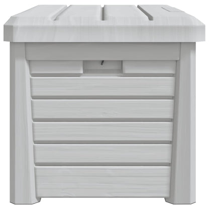 vidaXL Outdoor Cushion Box Grey 73x50.5x46.5 cm Polypropylene